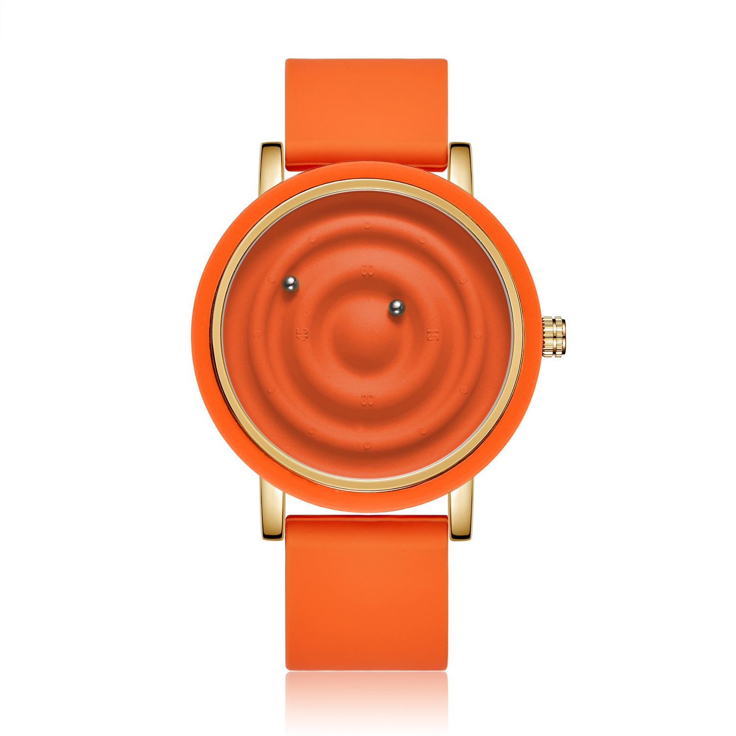Fashion Silicone Watch Unisex Innovative Creative Trendy Floating Ball Watch