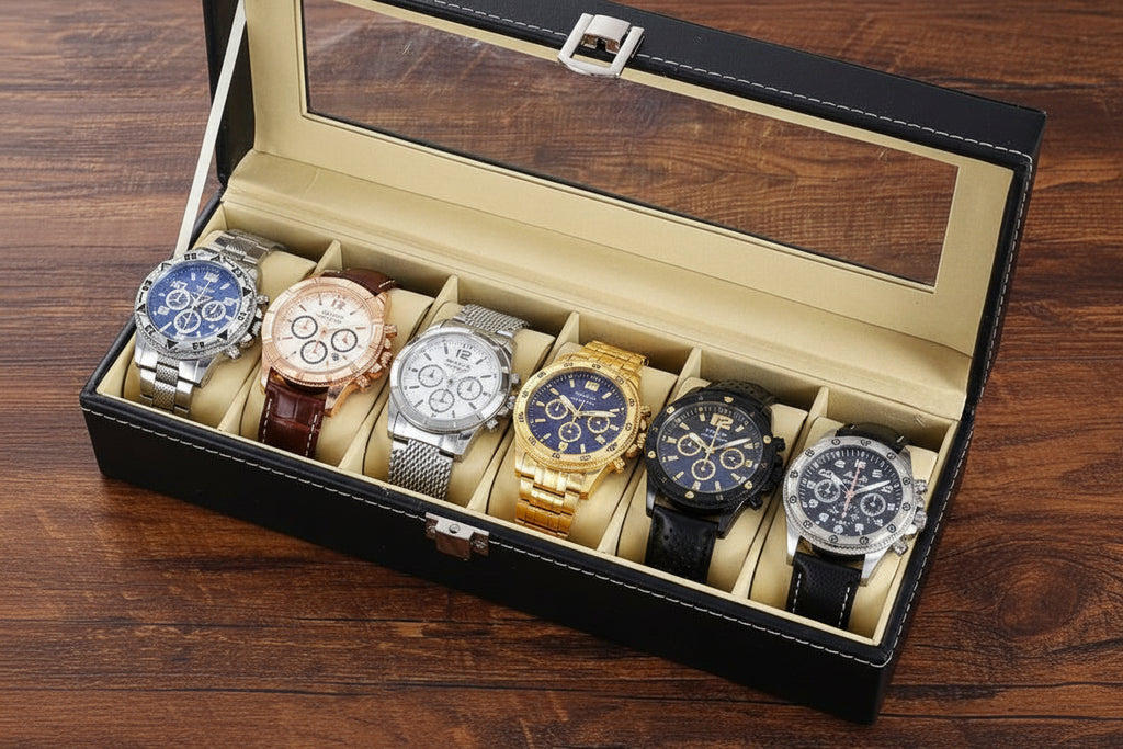 Our Six-Piece multi-style boxed Watch offer